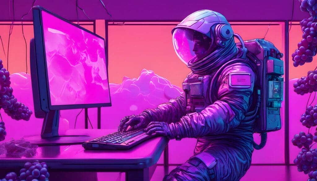 Astronaut Building Online Brand