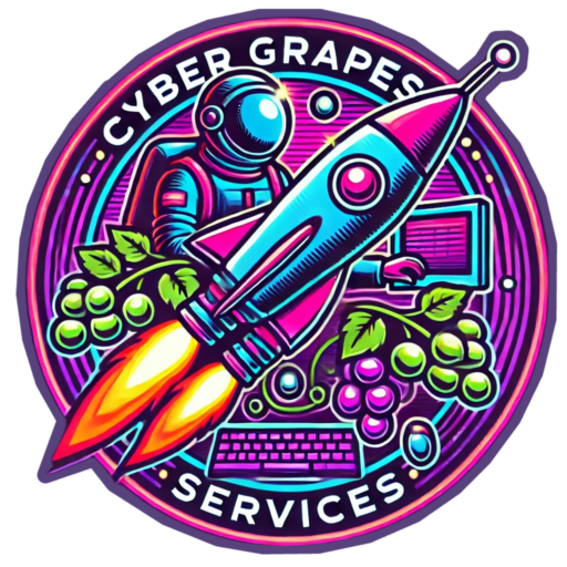 Cyber Grapes Logo by ChatGPT Neon Punk 07(1)