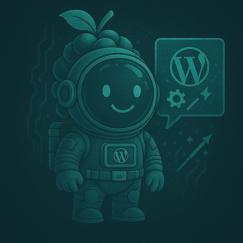 Cyber Grapes - Teal Grape - The WordPress Wizard
